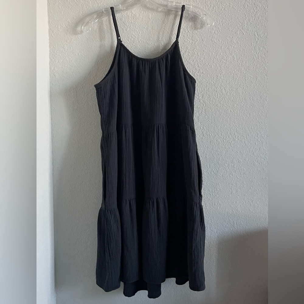 Universal Thread Charcoal Sleeveless Tiered Knee Length Dress - Picture 6 of 6